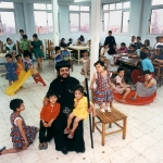 Egypte, Cairo, 18-05-2000 Bishop Marcos of the Coptic Orthodox Church with his orphins in a orphinhouse for girls.

In opdracht van Dagblad Trouw realiseerde portret fotograaf Jan Bogaerts het project `Spiritueel leiders` in diverse landen, waaronder Israel, Egypte, Belgie en Nederland, in de periode 1994 tot 2001. Jan Bogaerts won de eerste prijs in de categorie Portretten bij de fotowedstrijd De Zilveren Camera in 1994 

On assigment of the Dutch daily Newspaper Trouw photographer Jan Bogaerts realised portraits of spritual and religious leaders in several countries like Israel, Egypt, Belgium and the Netherlands. Photographer Jan Bogaerts realised this project between 1994 and 2001. He won the first price for this serie in 1994 in the competition of De zilveren Camera in the category Portraits.

foto Jan Bogaerts
JB2000-47-12@3
kl-6x6-neg SCAN VAN PRINT